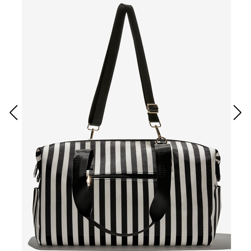Alice + Olivia Positano Stripe Weekender Tote Bag